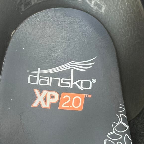 Dansko XP 2.0 Glitter Waves Black Clogs Metallic Print Slip On Nurse Shoes 7.5 - Picture 11 of 14